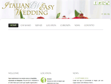 Tablet Screenshot of italianeasywedding.com